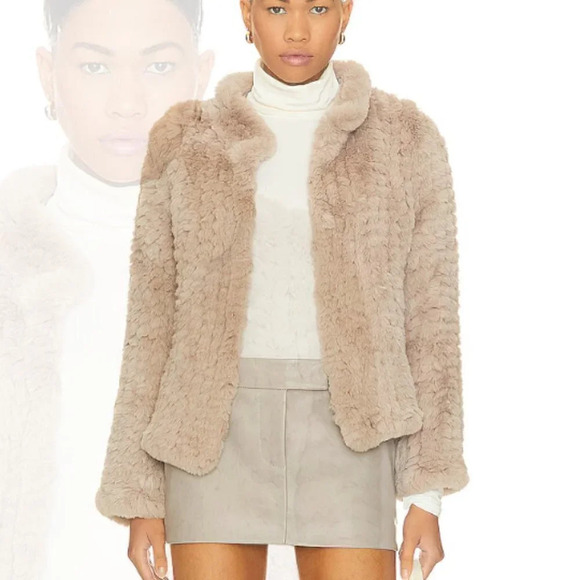 Women's Heartloom Aria Faux Fur Jacket - Sz. L - MSRP $219 - Picture 1 of 8